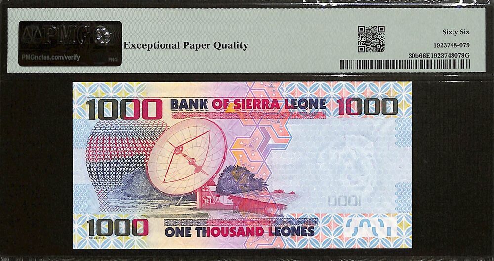 Sierra Leone - 1000 Leones 2013 - Pick # 30b - PMG 66 EPQ