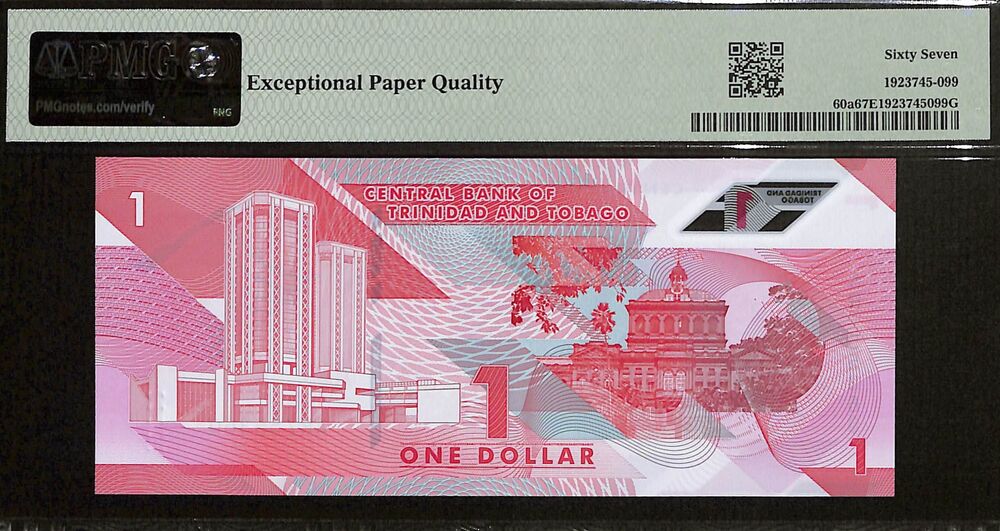 Trinidad and Tobago - 1 Dollar 2020 (ND 2021) - Pick # 60a - PMG 67 EPQ