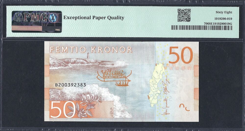 Sweden - 50 Kronor ND (2015) - Pick # 70 - PMG 68 EPQ