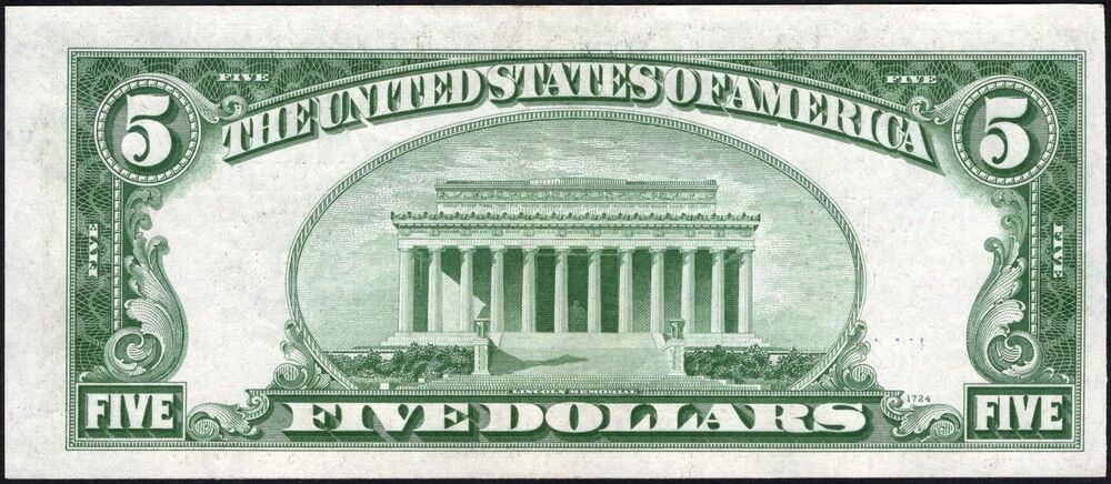 United States - 5 Dollars 1934 C - Pick # 414Ac - VF+