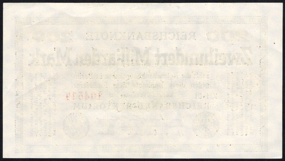 Germany - 200 Milliarden Mark 1923 - Pick # 121b - UNC-