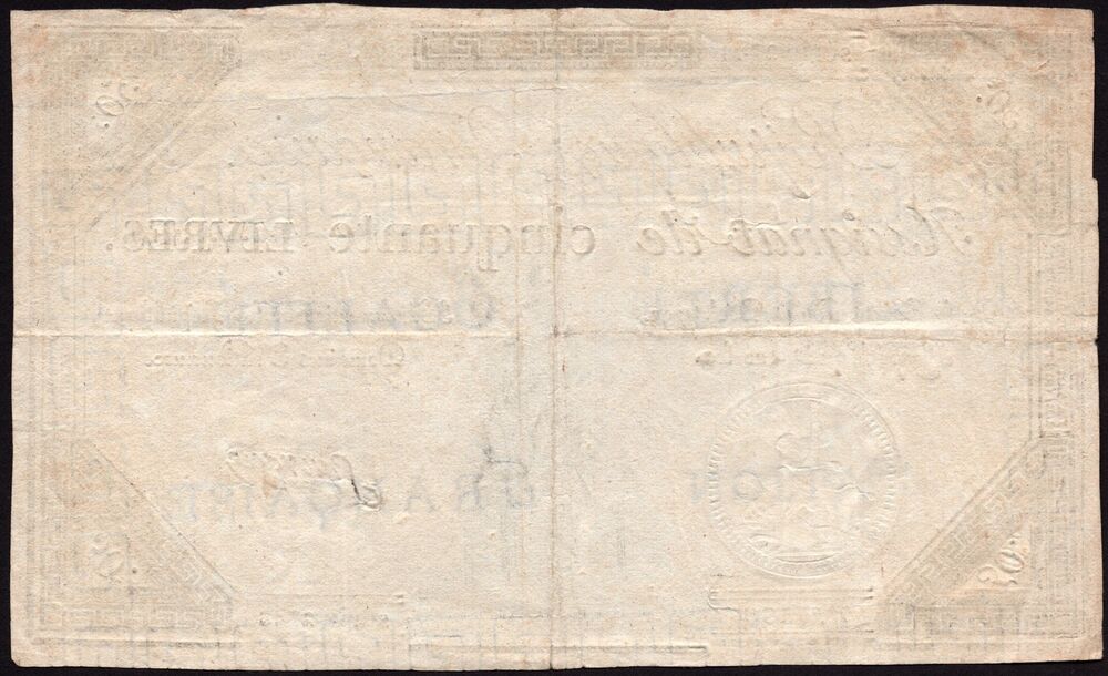 France - 50 Livres 1792 - Pick # A72 - VF