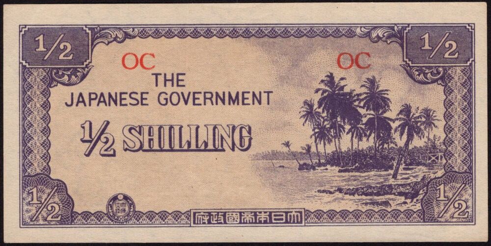 Oceania - 1/2 Shilling 1942 - Pick # 1c - XF+