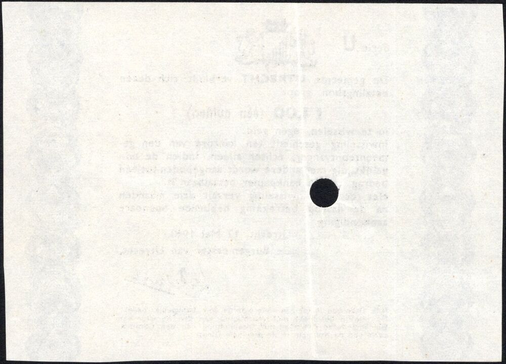 Netherlands, Utrecht - 1 Gulden 1940 - Pick # NL - XF