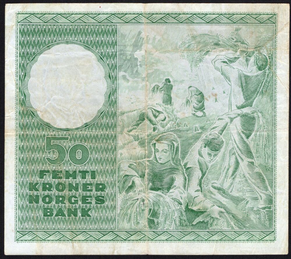 Norway - 50 Kroner 1959 - Pick # 32c - Fine