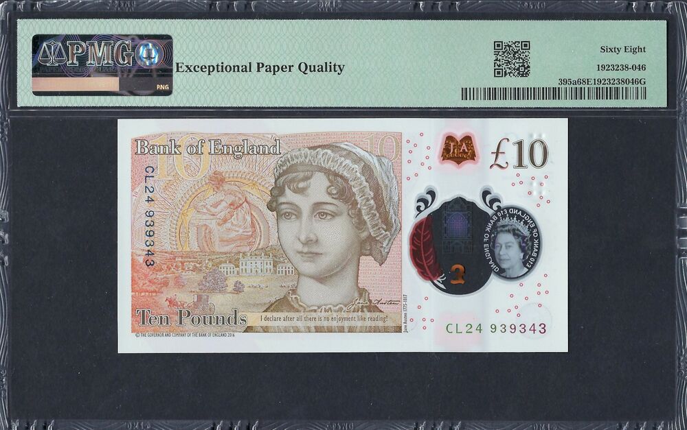 Great Britain - 10 Pounds 2016 - Pick # 395a - PMG 68 EPQ