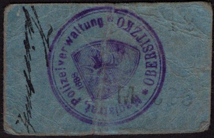  Poland, Emergency Issue - Obersitzko / Obrzycko - 0.25 Mark WWI