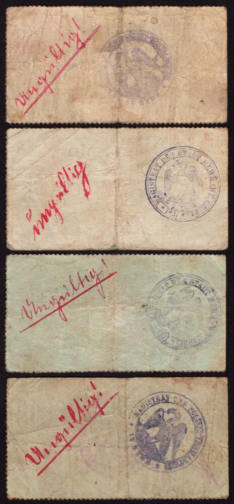 Poland, Emergency Issue - Gniew / Mewe - 0.10, 0.50, 1 & 2 Mark WWI
