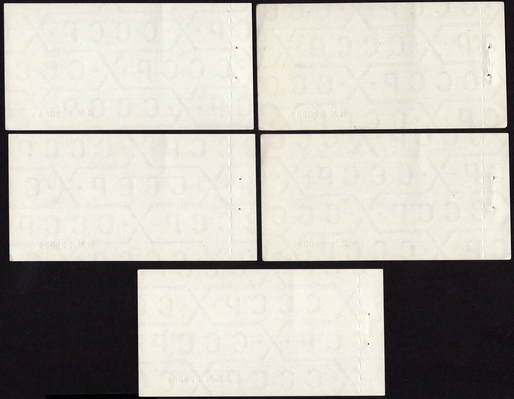 Russia, Ship Money - 5, 10, 50 Kopeek and 1 & 5 Rubles 1978 - Pick # FX120/124 - AU