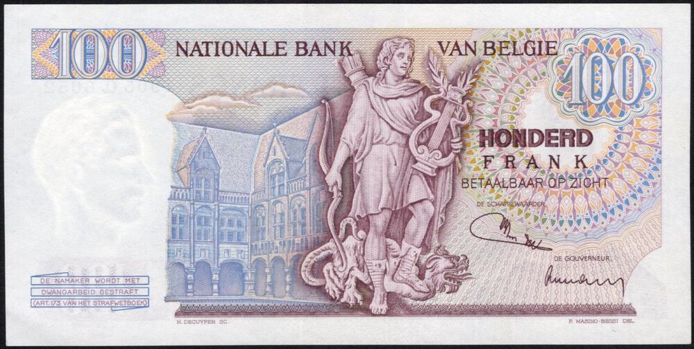 Belgium - 100 Francs 1972 - Pick # 134 - UNC-