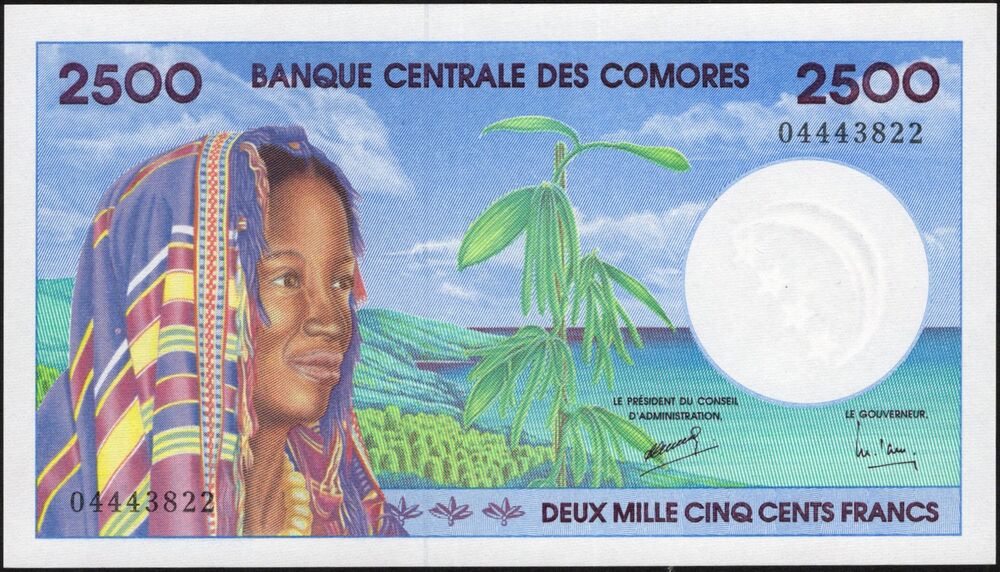 Comoros - 2500 Francs 1997 - Pick # 13 - UNC
