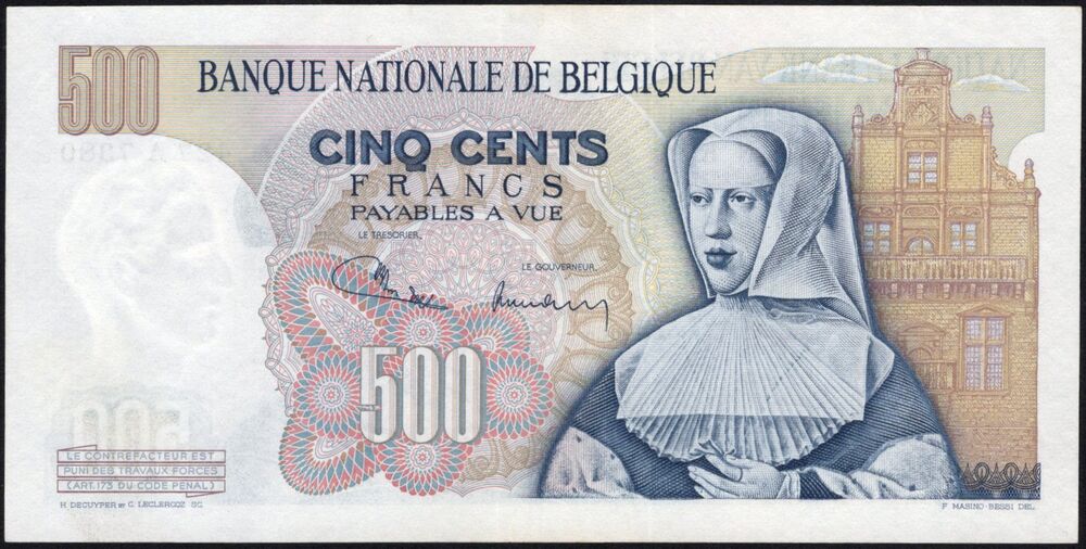Belgium - 500 Francs 1971 - Pick # 135 - aXF