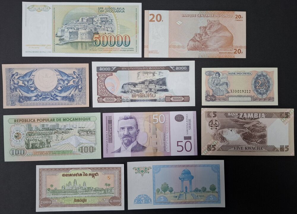   10 x Replacement, mixed lot - UNC (1)