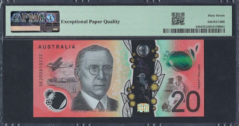 Australia - 20 Dollars 2020 - Pick # 64b - PMG 67 EPQ