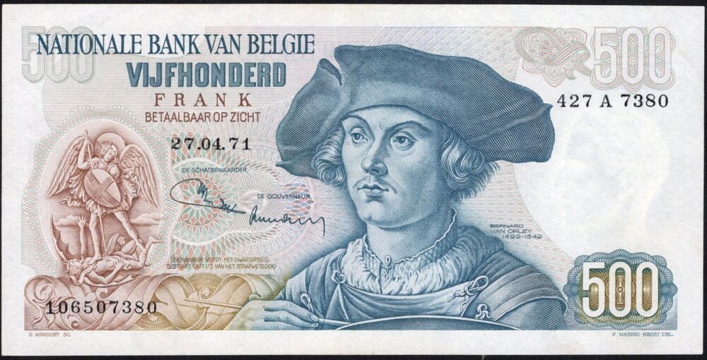 Belgium - 500 Francs 1971 - Pick # 135 - aXF