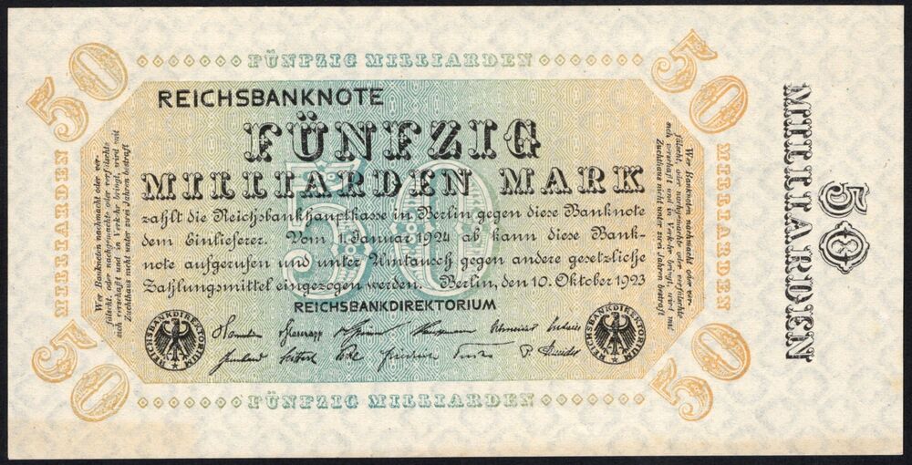 Germany - 50 Milliarden Mark 1923 - Pick # 119c - UNC-