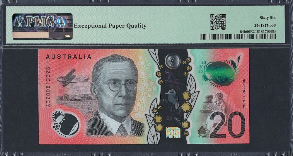 Australia - 20 Dollars 2020 - Pick # 64b - PMG 66 EPQ