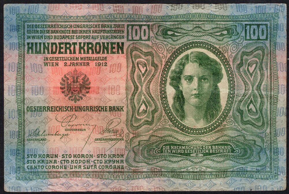 Austria - 100 Kronen 1912 - Pick # 12 - VF