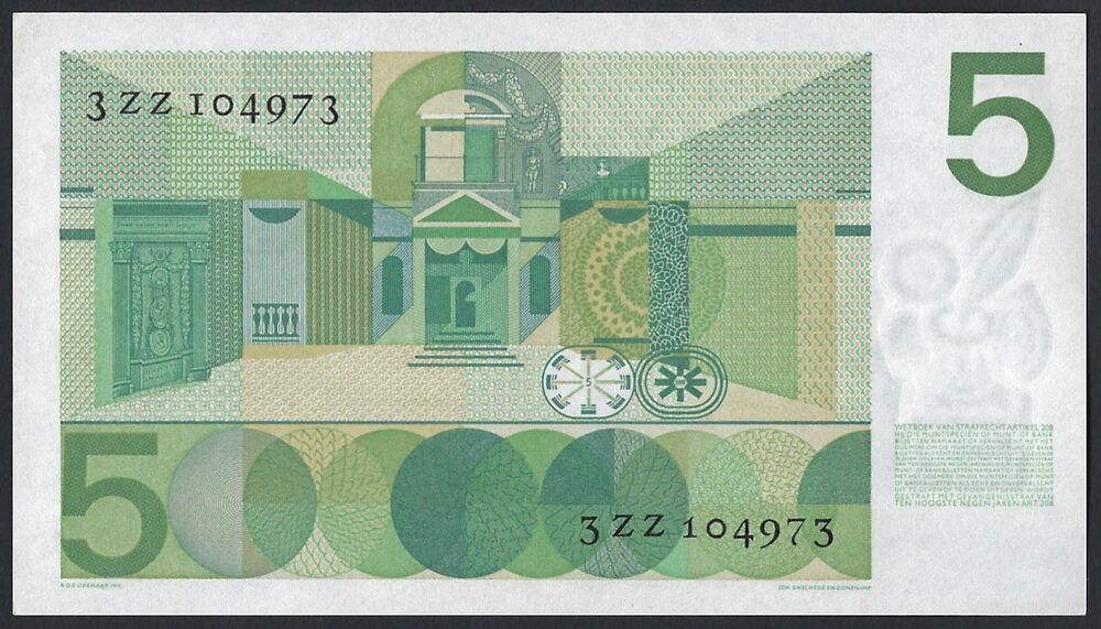 Netherlands - 5 Gulden 1966 - Pick # 90zz* - UNC