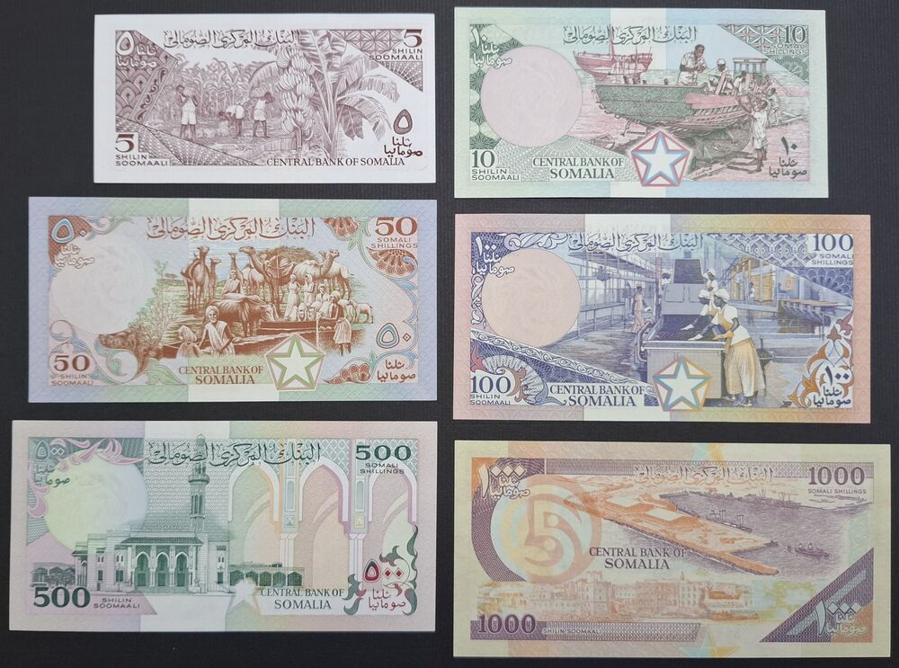 Somalia - Series of 5 Notes - UNC