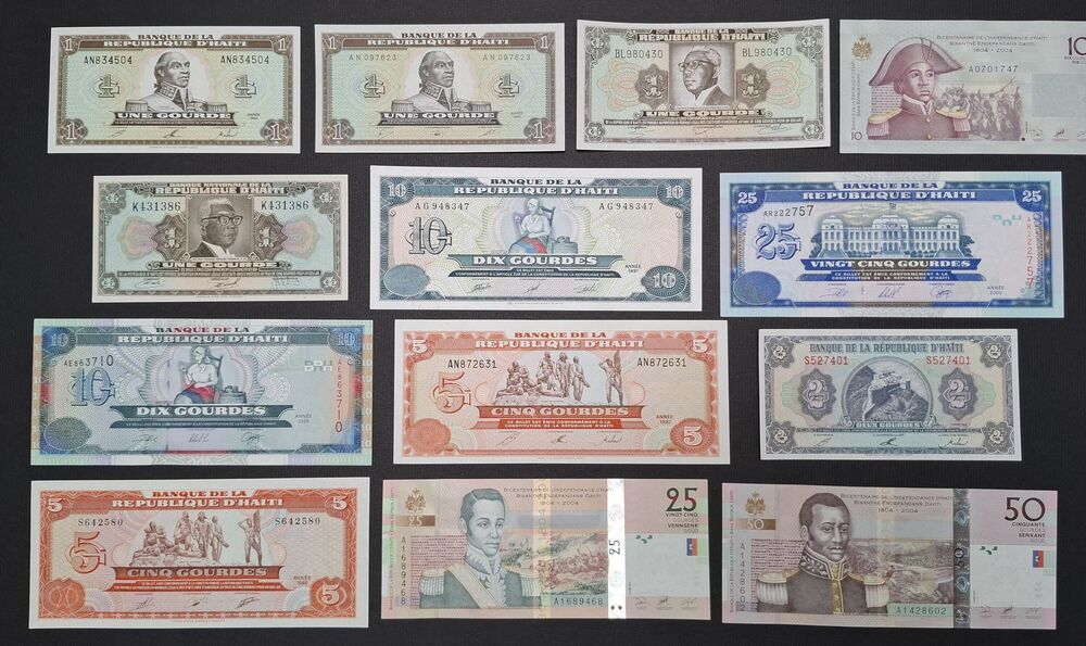 Haiti - Group of 13 notes - UNC