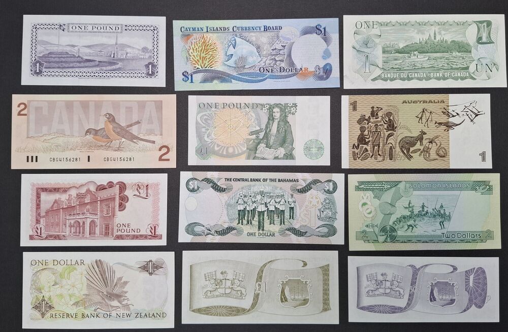  Queen Elizabeth - Group of 12 notes - AU/UNC