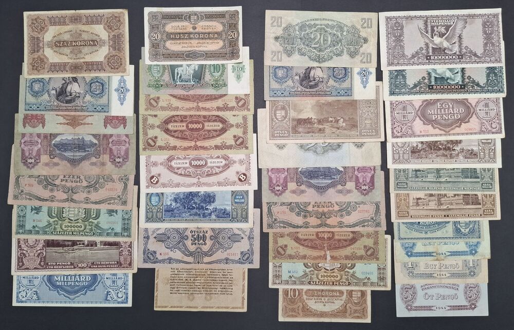 Hungary - Group of 35 older issues - Circulated grades