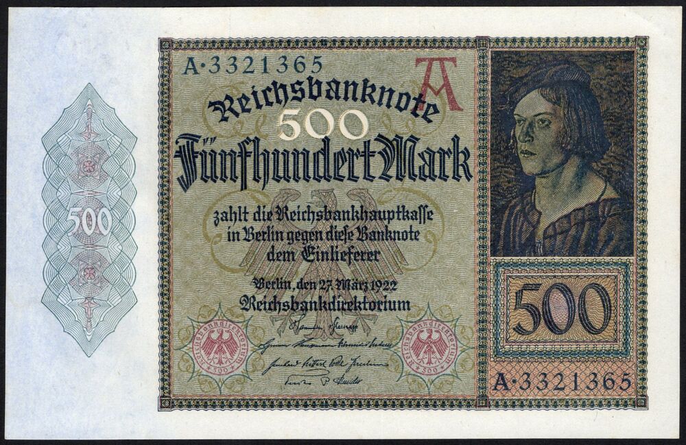 Germany - 500 Mark 1922 - Pick # 73 - UNC-