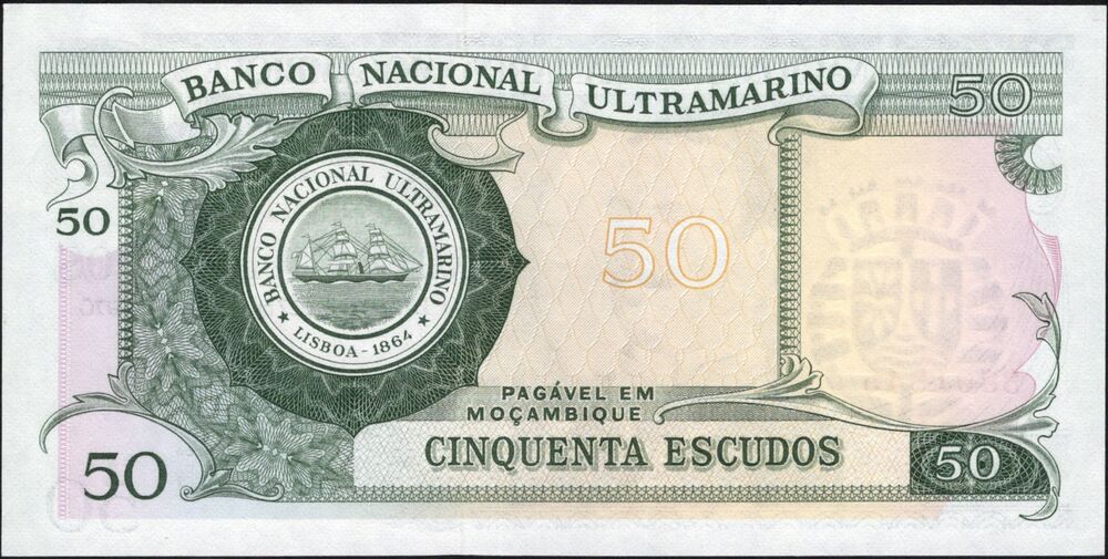 Mozambique - 50 Escudos 1970 - Pick # 111 - UNC