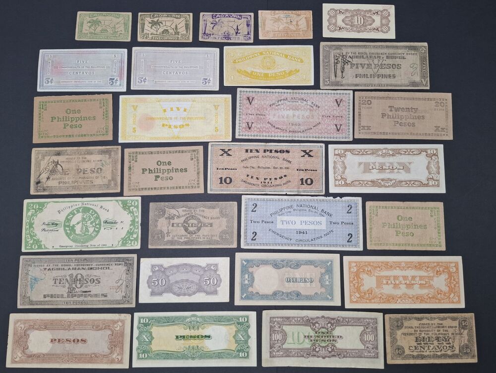 Philippines - Group of 29 notes 1940's - Average VF