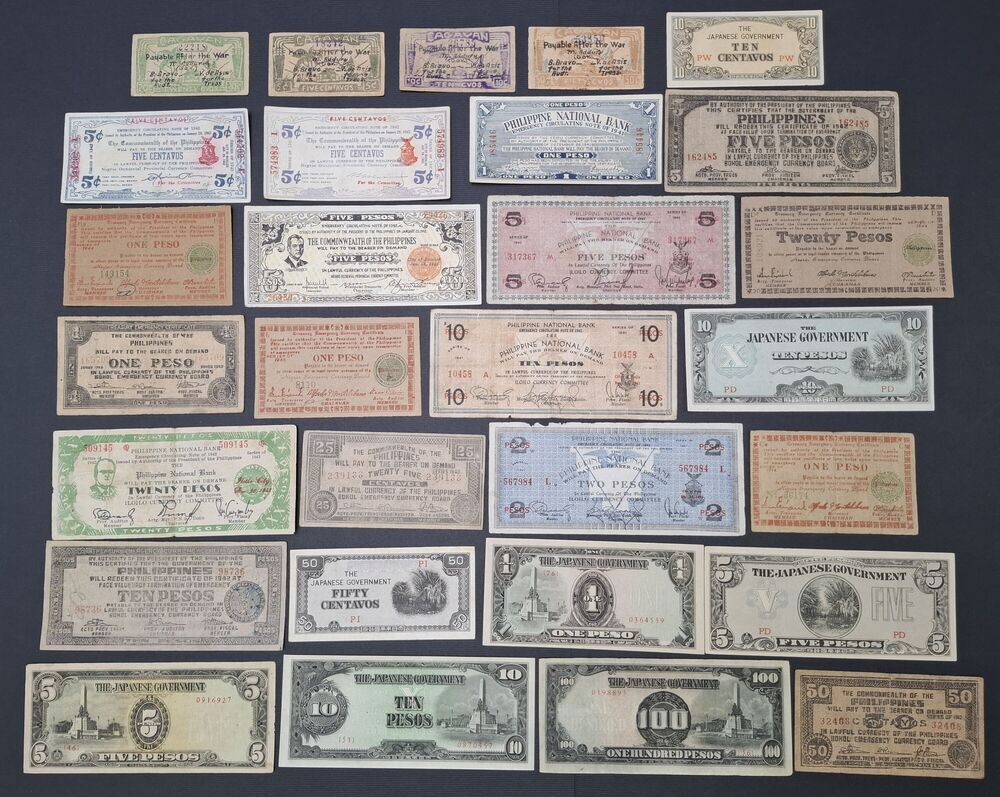 Philippines - Group of 29 notes 1940's - Average VF