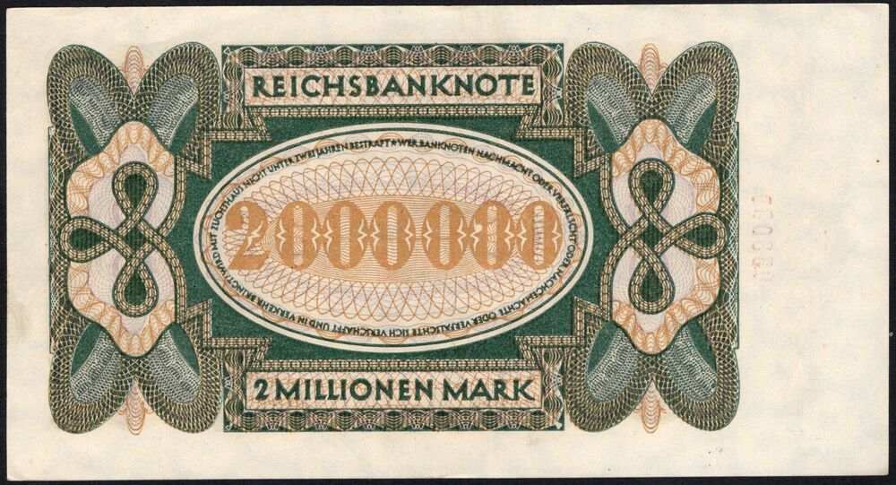 Germany - 2 Millionen Mark 1923 - Pick # 89 - AU