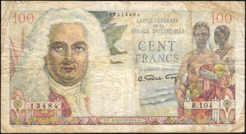 French Equatorial Africa - 100 Francs 1947 - Pick # 24 - VG/Fine