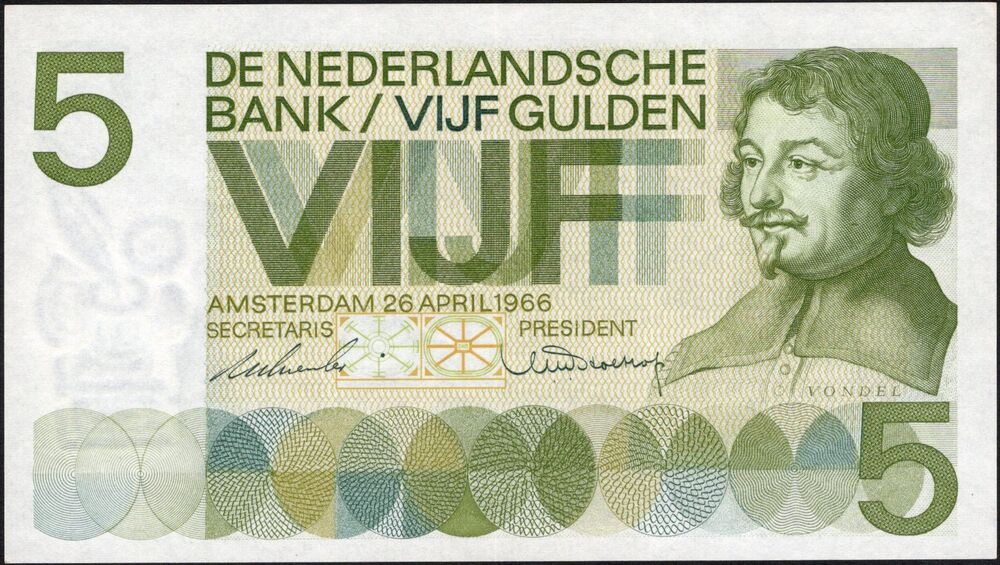 Netherlands - 5 Gulden 1966 - Pick # 90zz* - UNC