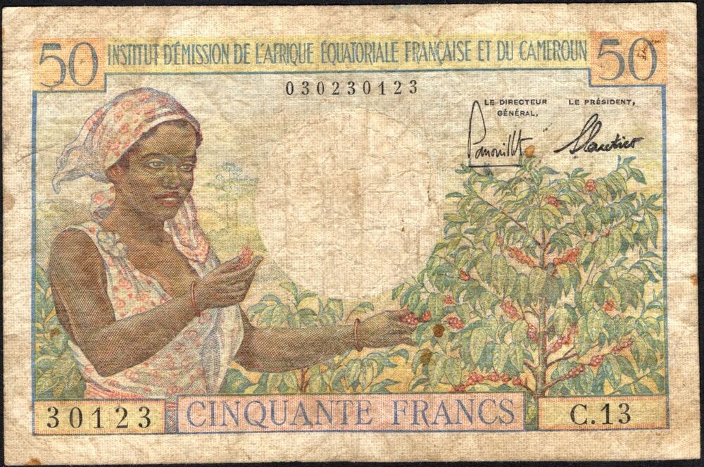 French Equatorial Africa - 50 Francs 1957 - Pick # 31 - VG/Fine