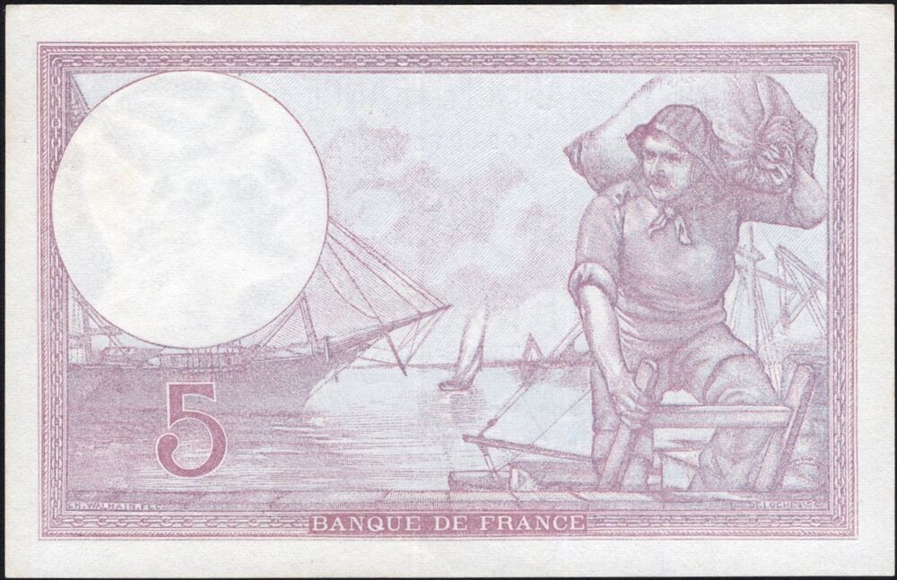 France - 5 Francs 1940 - Pick # 83 - AU