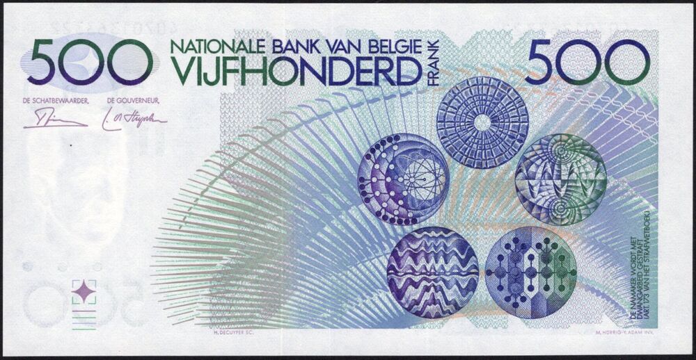 Belgium - 500 Francs 1982 - Pick # 143 - UNC