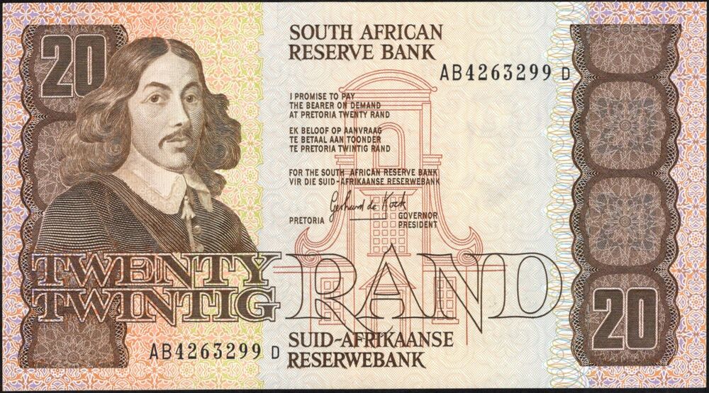 South Africa - 20 Rand 1984 - Pick # 121d - UNC