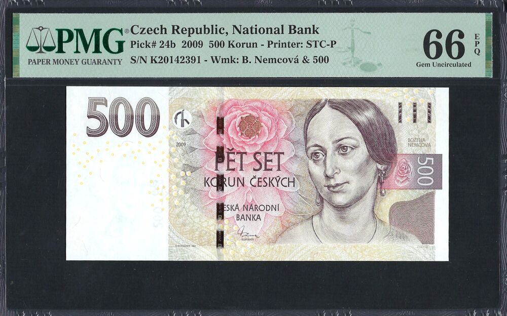 Czech Republic - 500 Korun 2009 - Pick # 24b - PMG 66 EPQ