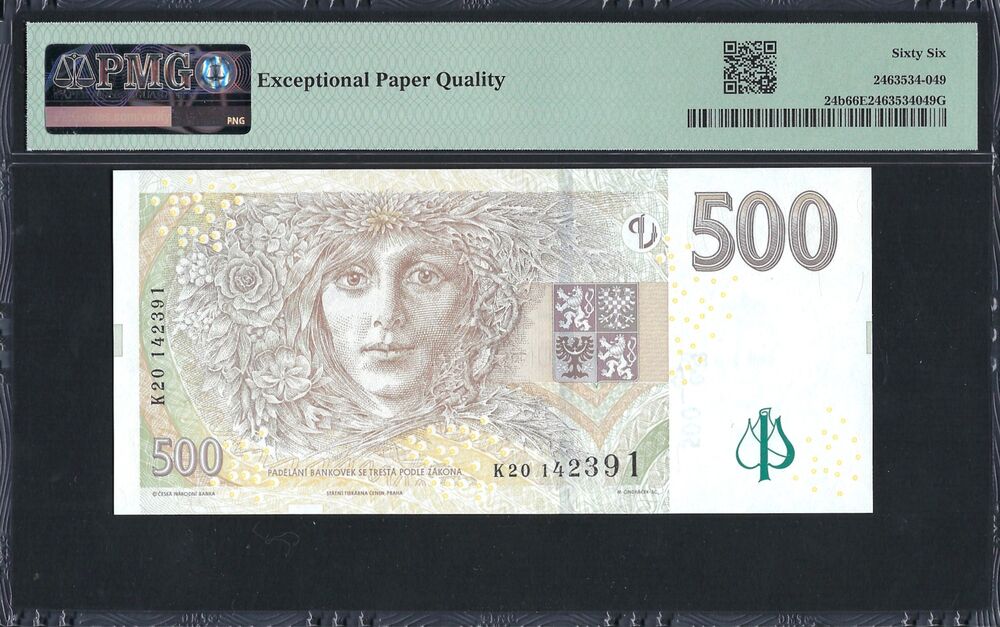 Czech Republic - 500 Korun 2009 - Pick # 24b - PMG 66 EPQ