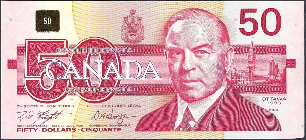 Canada - 50 Dollars 1988 - Pick # 98d - VF
