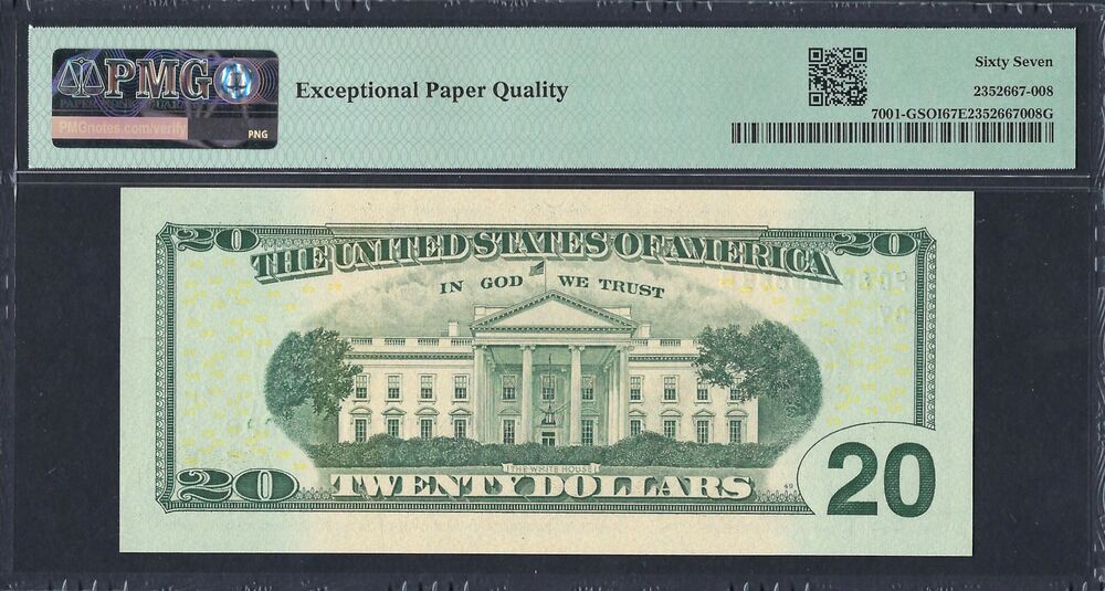 United States - 20 Dollars 2017 - PMG 67 EPQ