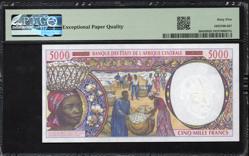 Central African States - Equatorial Guinea - 5000 Francs 2000 - Pick # 504Nf - PMG 65 EPQ