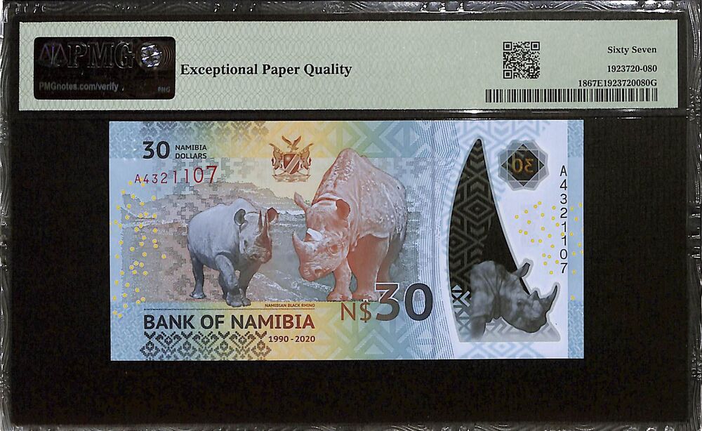 Namibia - 30 Namibia 2020 - Pick # 18 - COMMEMORATIVE - PMG 67 EPQ