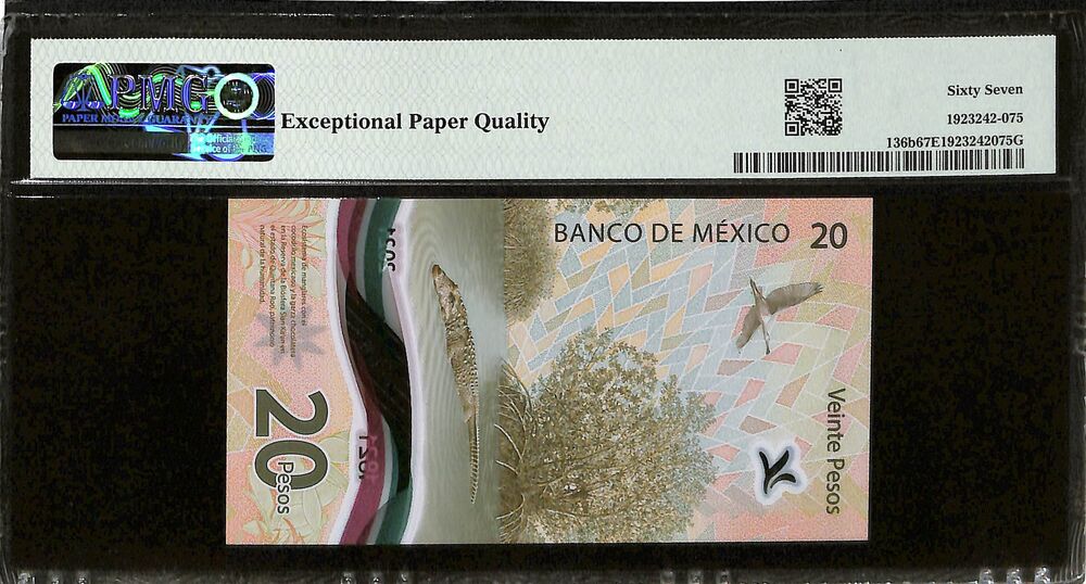 Mexico - 20 Pesos 2022 - Pick # 136b - COMMEMORATIVE - PMG 67 EPQ