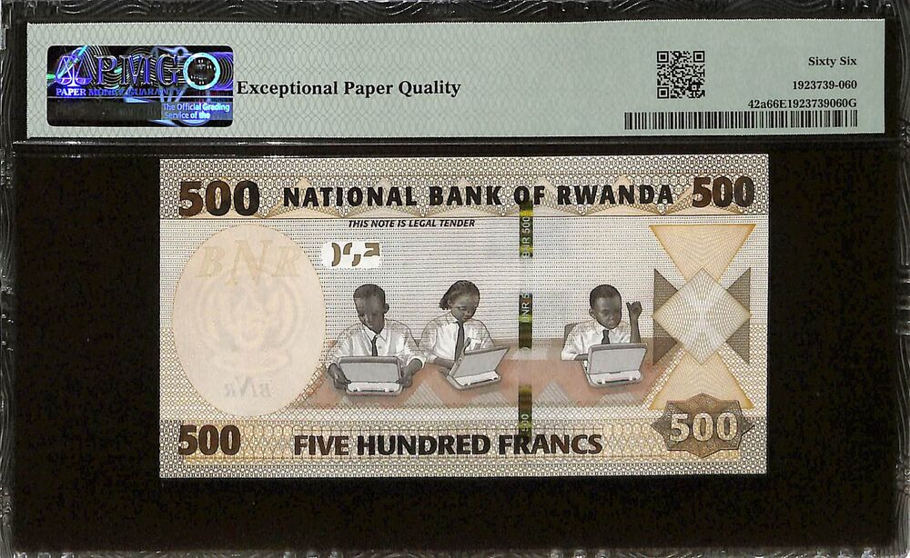 Rwanda - 500 Francs 2019 - Pick # 42a - PMG 66 EPQ