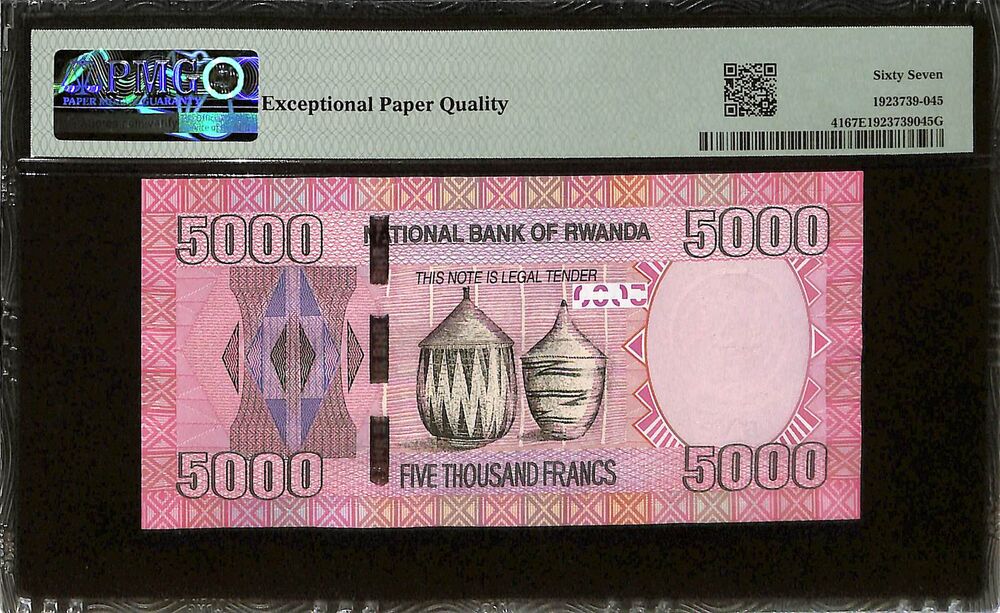 Rwanda - 5000 Francs 2014 - Pick # 41 - PMG 67 EPQ