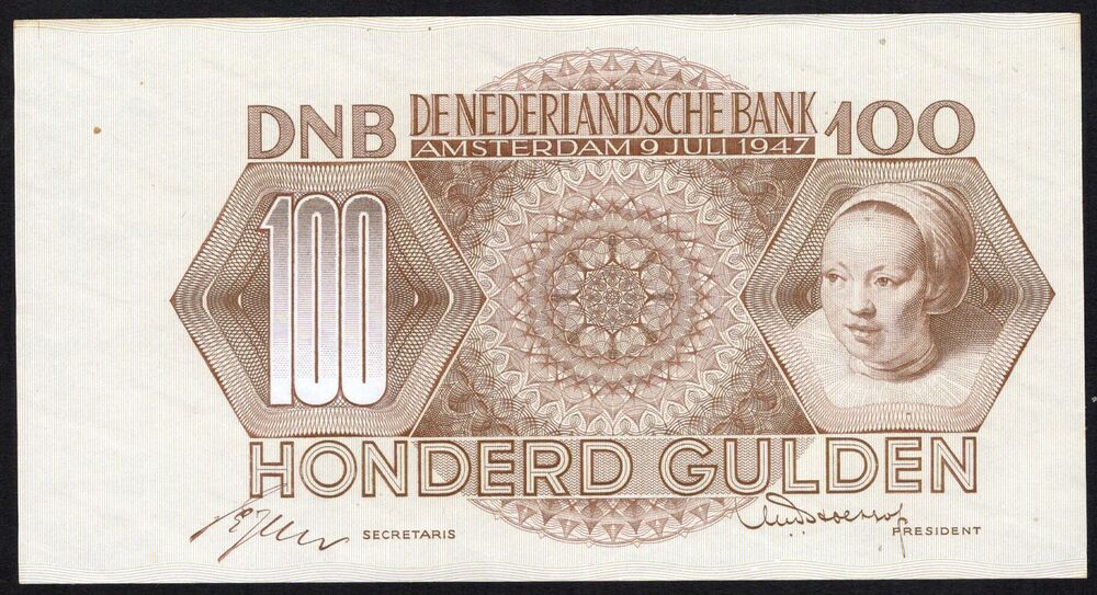 Netherlands - 100 Gulden 1947 - Pick # 57* - AU