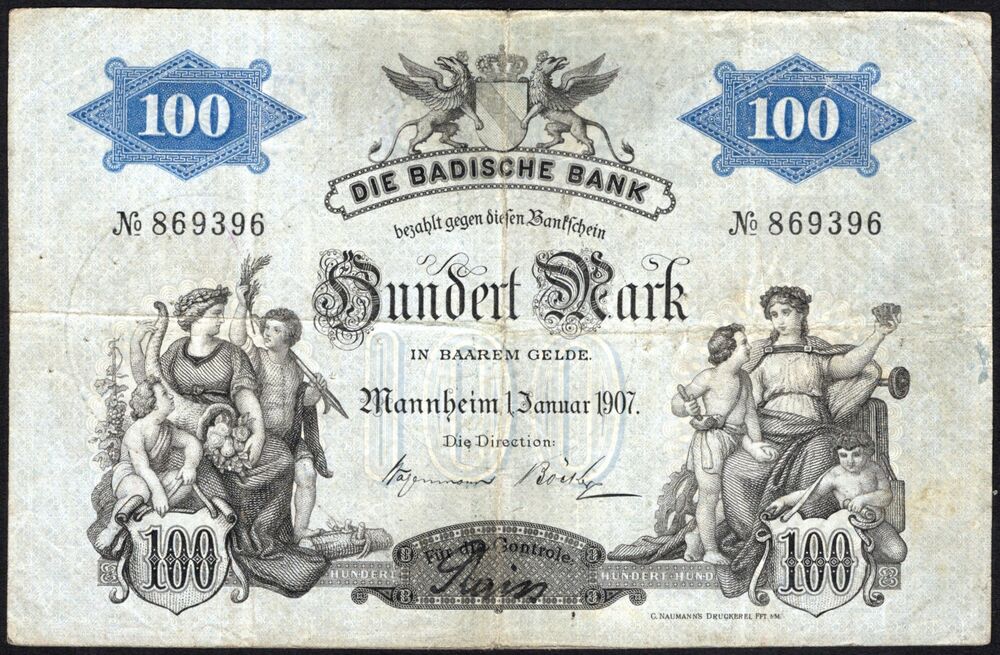 Germany - 100 Mark 1907 - Pick # S906a - Fine