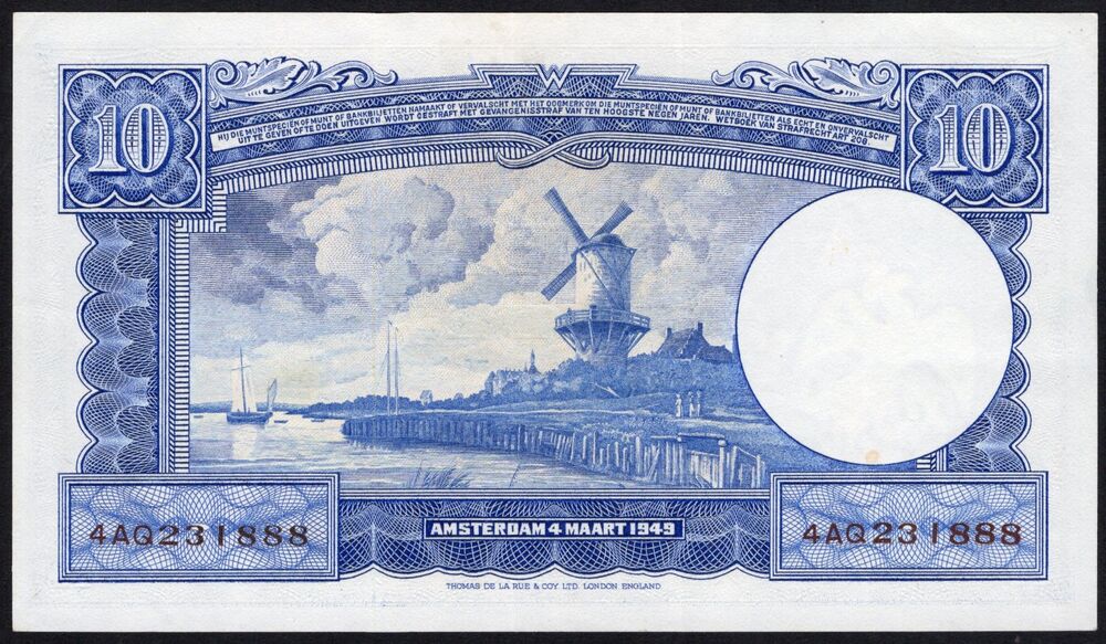 Netherlands - 10 Gulden 1949 - Pick # 83 - XF